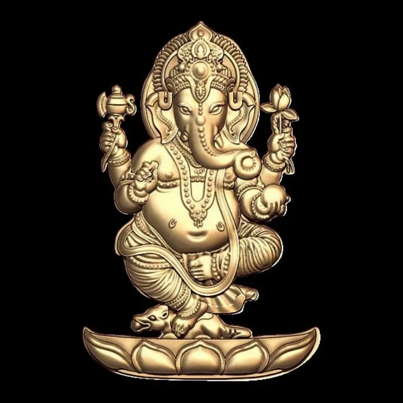 Lord Ganesha Pendant 3D Model